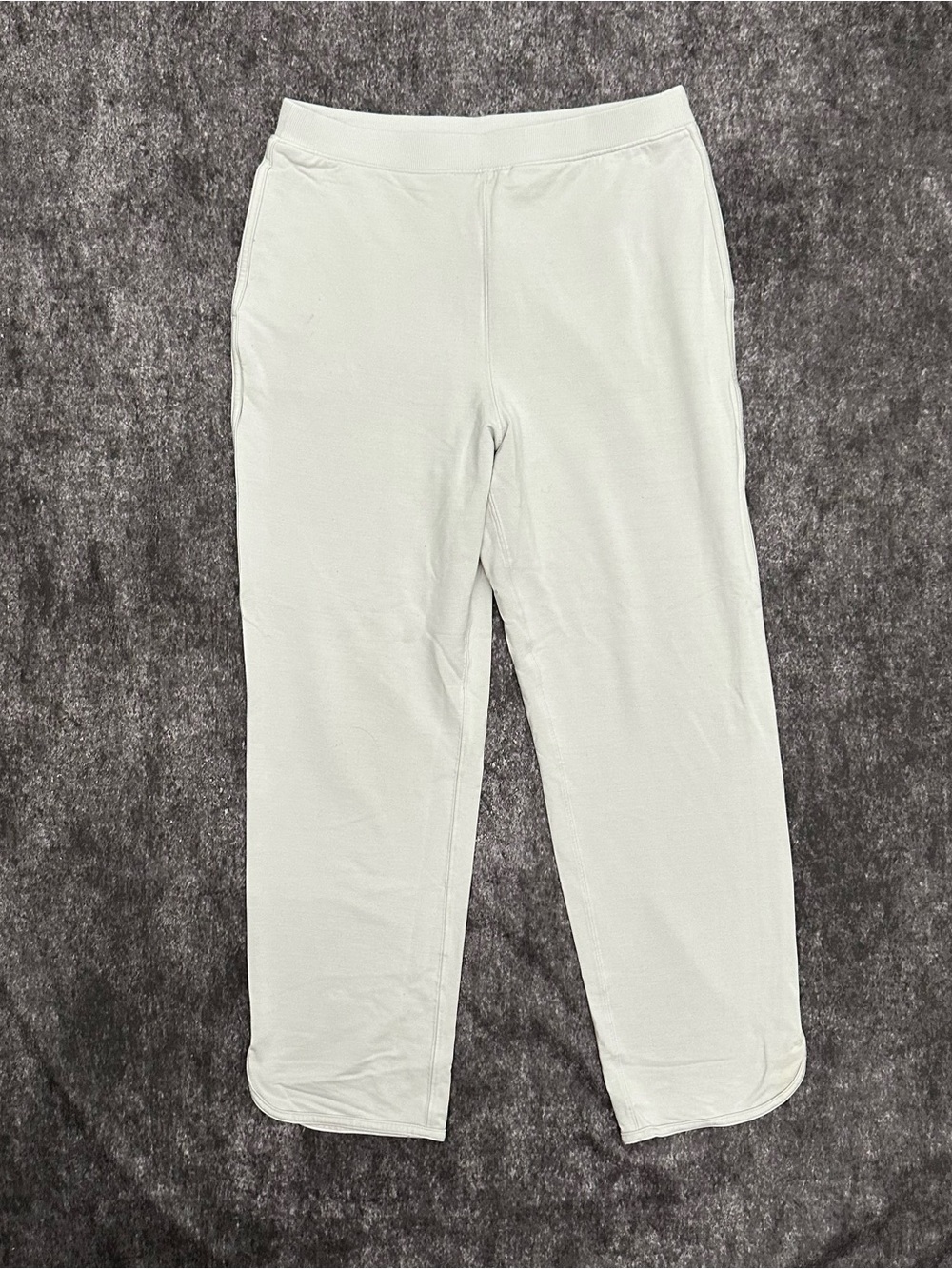 Lululemon Every Moment Pant 26" Gray French Terry Joggers Size 8 W5BAMS
